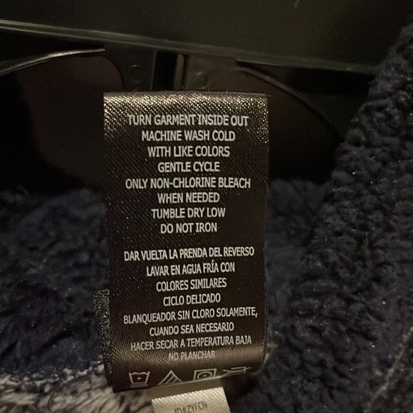 Disney, navy/gray Mickey Mouse fleece hoodie, size Med - Picture 5 of 5